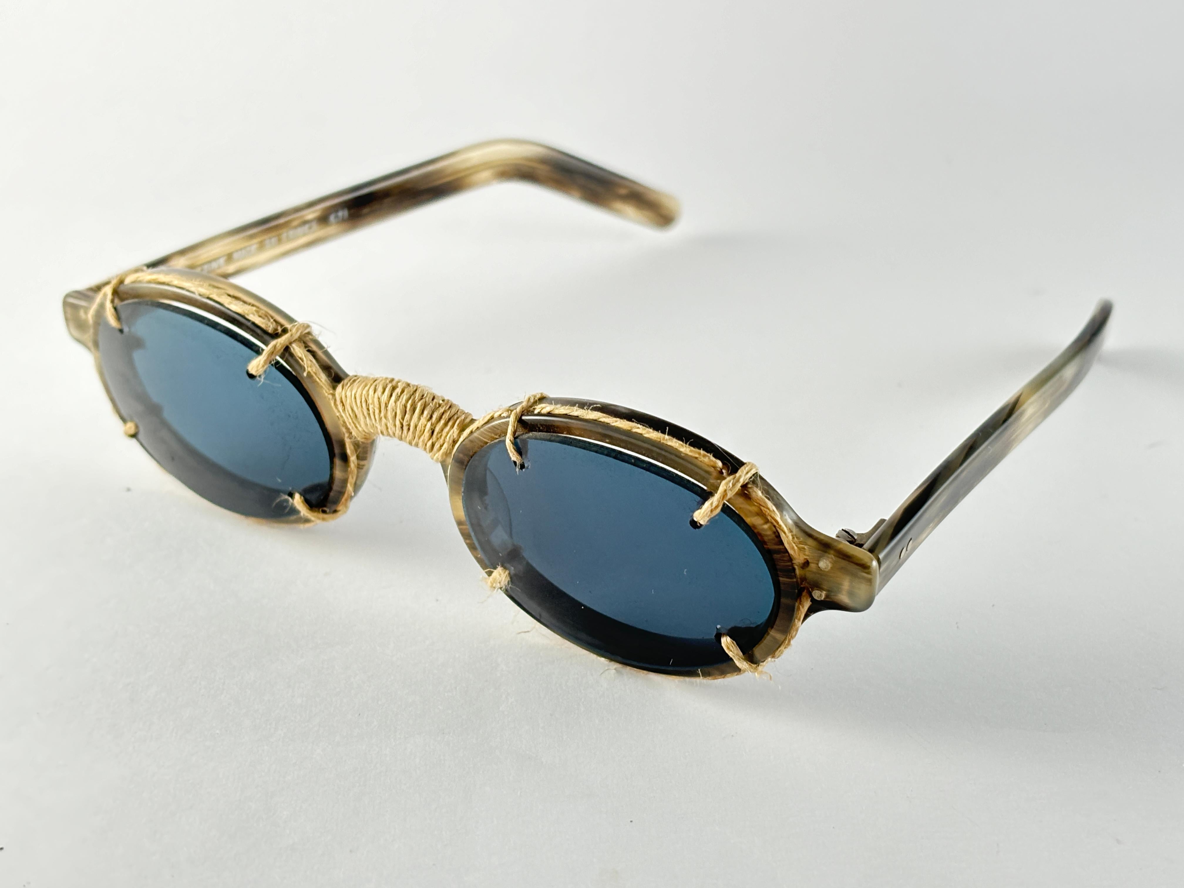 Idc 1016, neu, Vintage  Manila Seilgraue ovale Sonnenbrille 1990er Jahre Frankreich im Zustand „Neu“ im Angebot in Baleares, Baleares