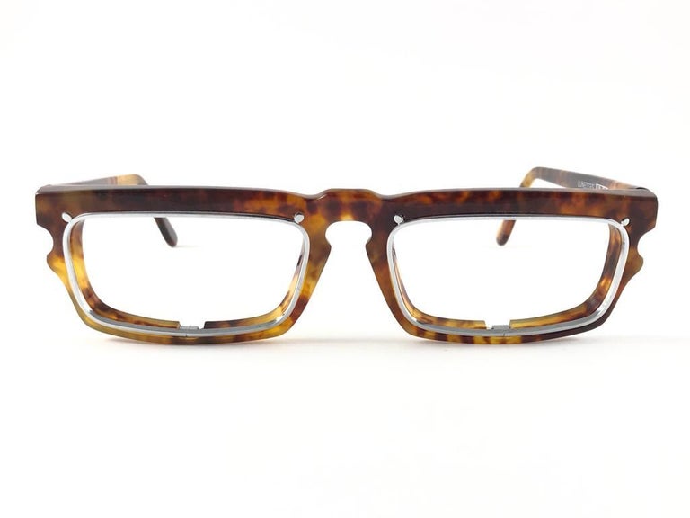 New Vintage IDC 767 Tortoise Rectangular Sunglasses 1980 display picture 3