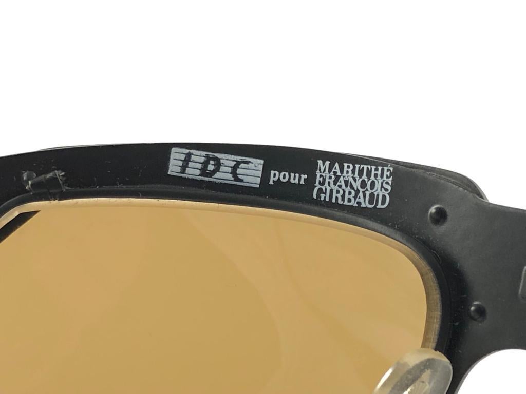 Nouveau Vintage IDC G1 Marithe Francois Girbaud - Lunettes de soleil pliantes noires, France 2