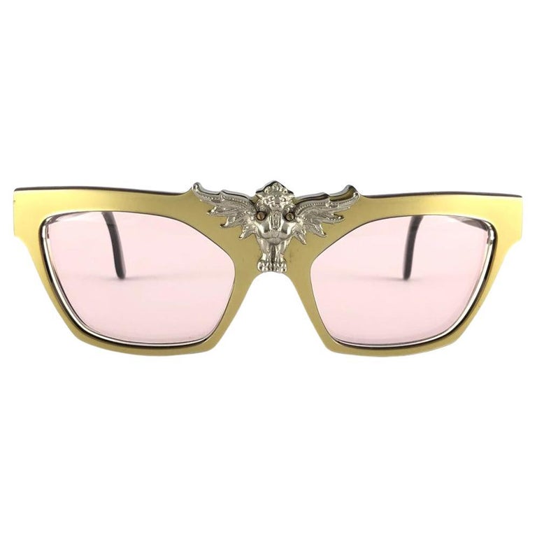New Vintage IDC Lunettes 193 Gold Mask 1980