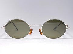 Lunettes vintage IDC argentée Amphora  Lunettes de soleil 1980's France