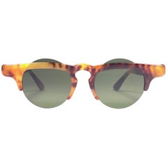 New Vintage IDC Lunettes Small Frame Tortoise 1980's Sunglasses France