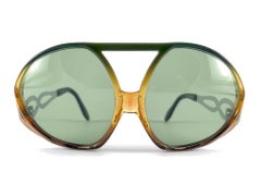 New Vintage Indo " Baccara" Oversized Sunglasses 1970's Made In Spain