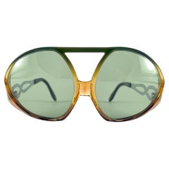 Neu Vintage Indo „ Baccara“ Übergroße Sonnenbrille 1970er Jahre Hergestellt in Spanien 