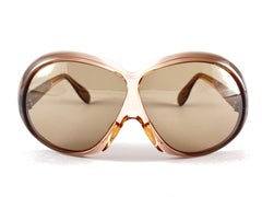 New Vintage Indo " Cannes " Oversized Sunglasses 1970's Made In Spain