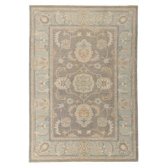 New Vintage-Inspired Oushak Rug with Modern Style