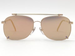 New Vintage Issey Miyake IM 105 Silver Matte Basquiat IM Series 1985 Sunglasses