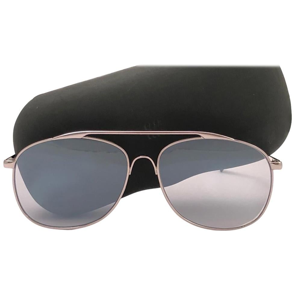 Neu Vintage Issey Miyake IM 111 Basquiat IM Serie 1985 Sonnenbrille in Roségold Silber im Angebot