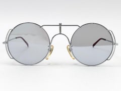 New Vintage Issey Miyake IM 118 Sleek Silver Basquiat 1985 Japan Sunglasses