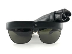 New Vintage Issey Miyake MEN Oversized Hinged Mask Wrap Around Japan Sunglasses