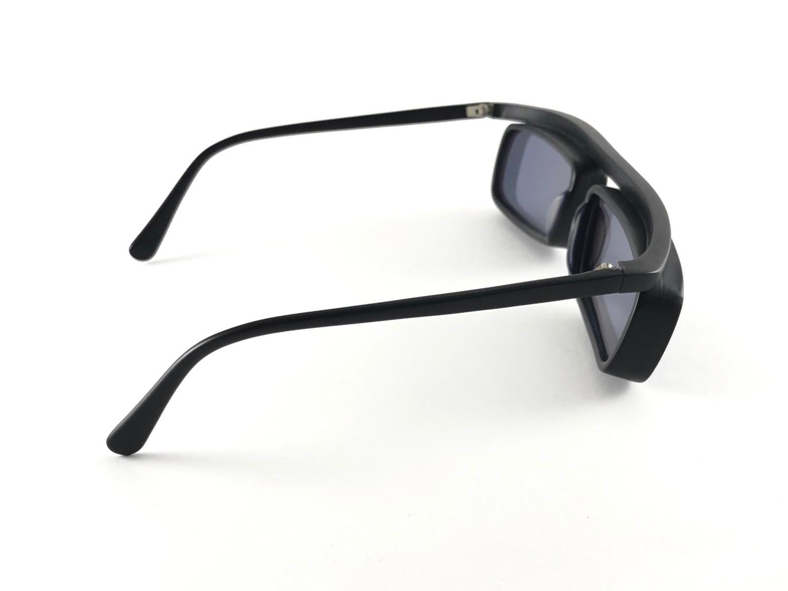 Neu Vintage Issey Miyake MEN  Breite rechteckige Japan-Sonnenbrille 6