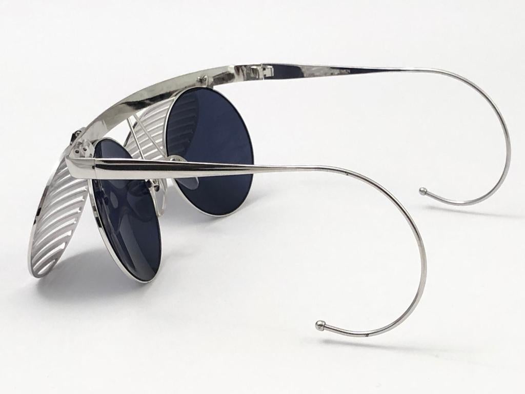 Black New Vintage Issey Miyake Shutters Pet Shop Boys Suburbia 1986 Japan Sunglasses For Sale