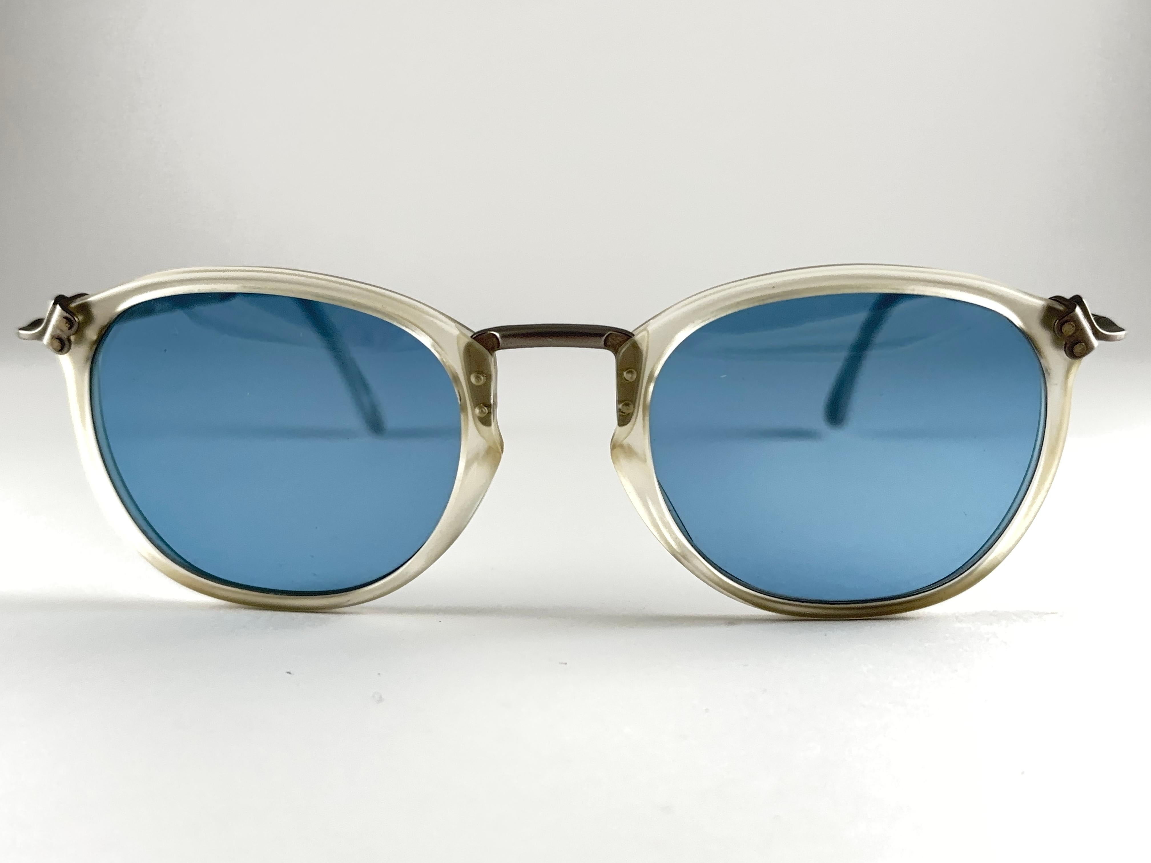 Neu Vintage Jean Paul Gaultier 55 1272 Vintage Sonnenbrille 1990er Jahre Made  in Japan (Blau) im Angebot