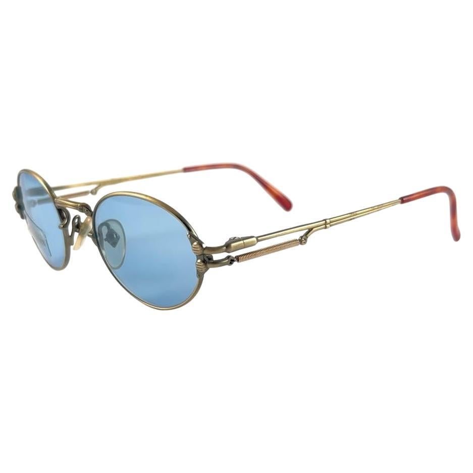 New Vintage Jean Paul Gaultier 55 4173 Copper Matte Sunglasses 1990's Japan
