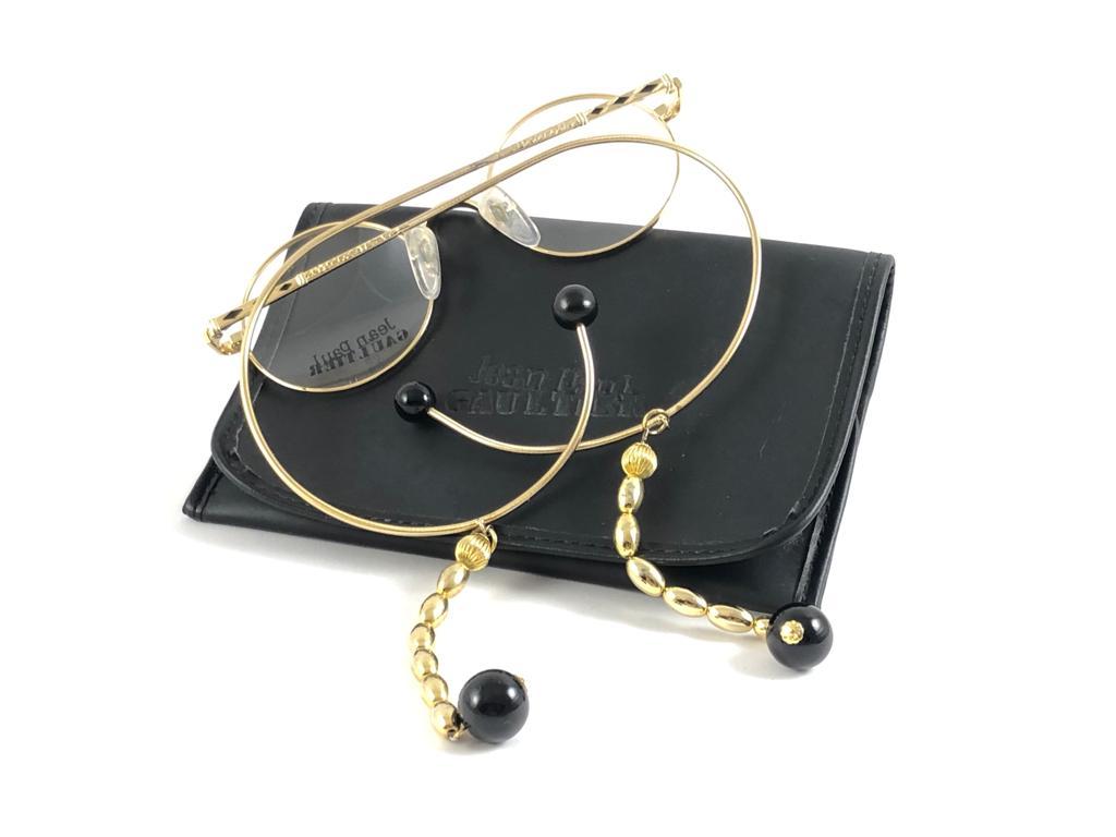 Neu Vintage Jean Paul Gaultier 559673 RX vergoldete Juwelen-Sonnenbrille 90er Jahre Japan, Vintage für Damen oder Herren im Angebot
