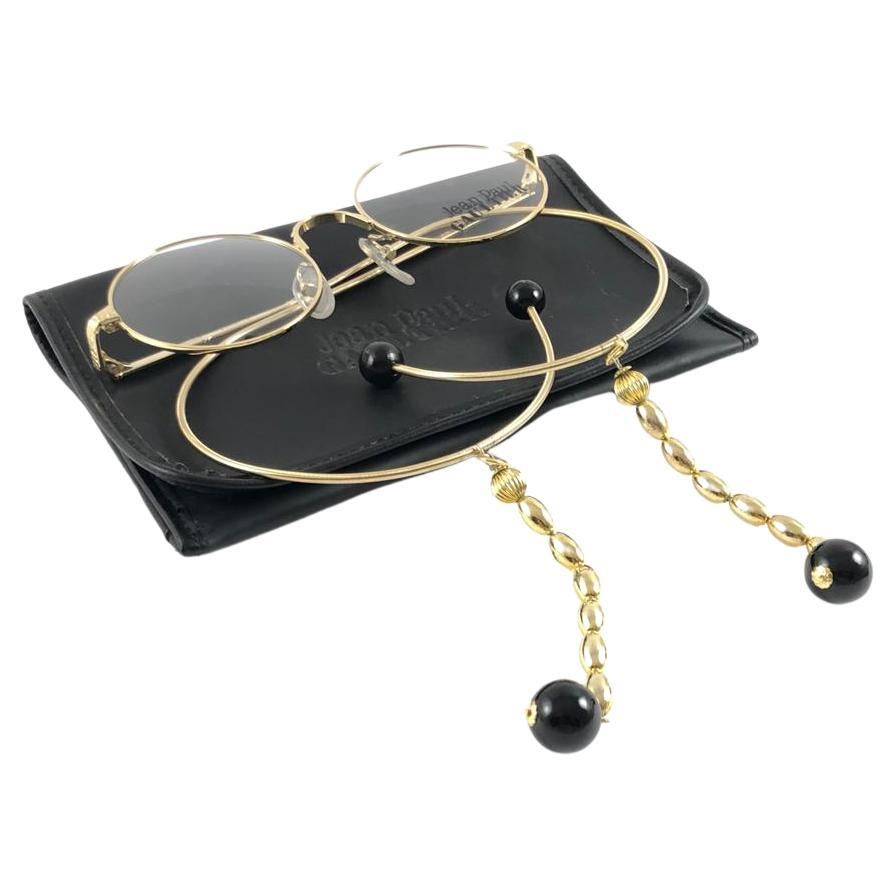 Neu Vintage Jean Paul Gaultier 559673 RX vergoldete Juwelen-Sonnenbrille 90er Jahre Japan, Vintage