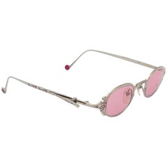 New Vintage Jean Paul Gaultier 56 0001 Silver Side ClipJapan Sunglasses 