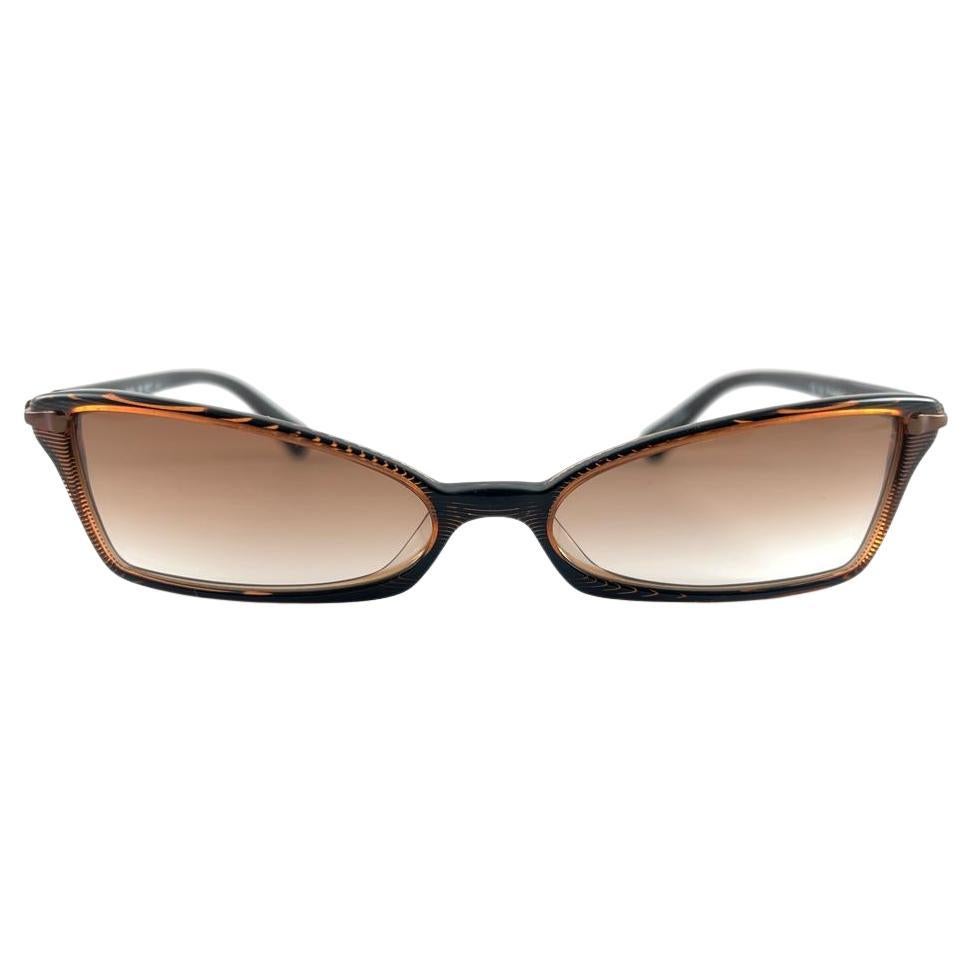 New Vintage Jean Paul Gaultier 56 0077 Stripped  Sunglasses 1990's Japan For Sale