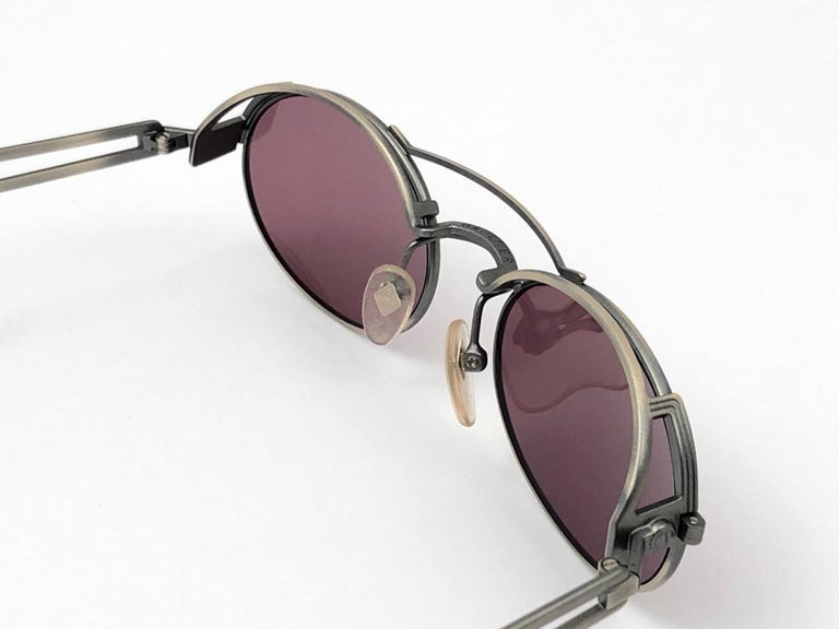 New Vintage Jean Paul Gaultier 56 7107 Silver Matte Japan 