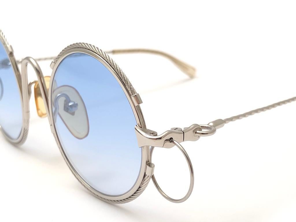 Gray New Vintage Jean Paul Gaultier 56 0176 Piercing Sunglasses 1990 Japan