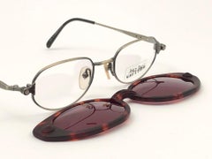 Jean Paul Gaultier - Lunettes de soleil japonaises vintage en écailles de tortue magnétique 56 7205, état neuf