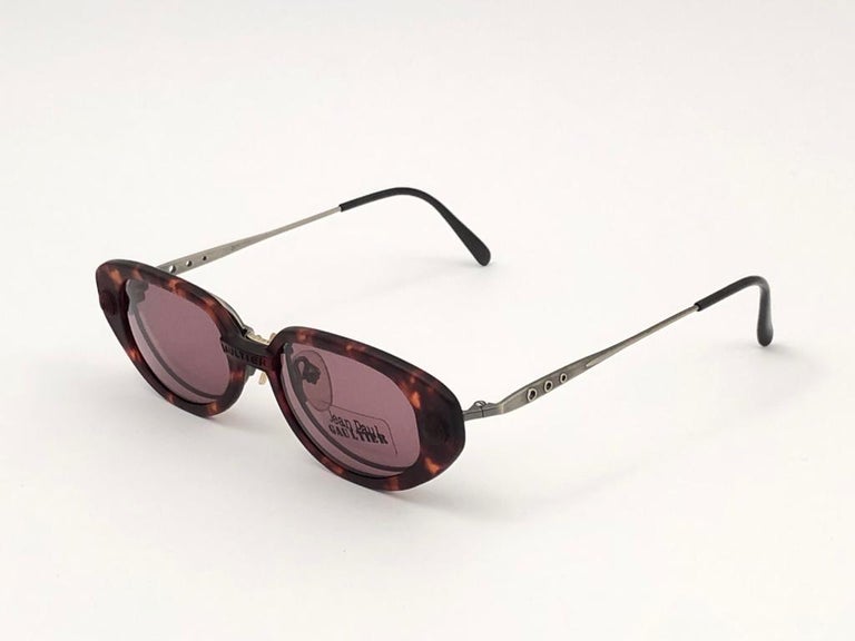 New Vintage Jean Paul Gaultier 56 7205 Magnetic Tortoise Japan Sunglasses  For Sale at 1stDibs