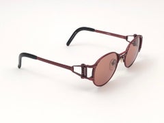 New Vintage Jean Paul Gaultier 56 5105 Metallic Red Japan Sunglasses Japan