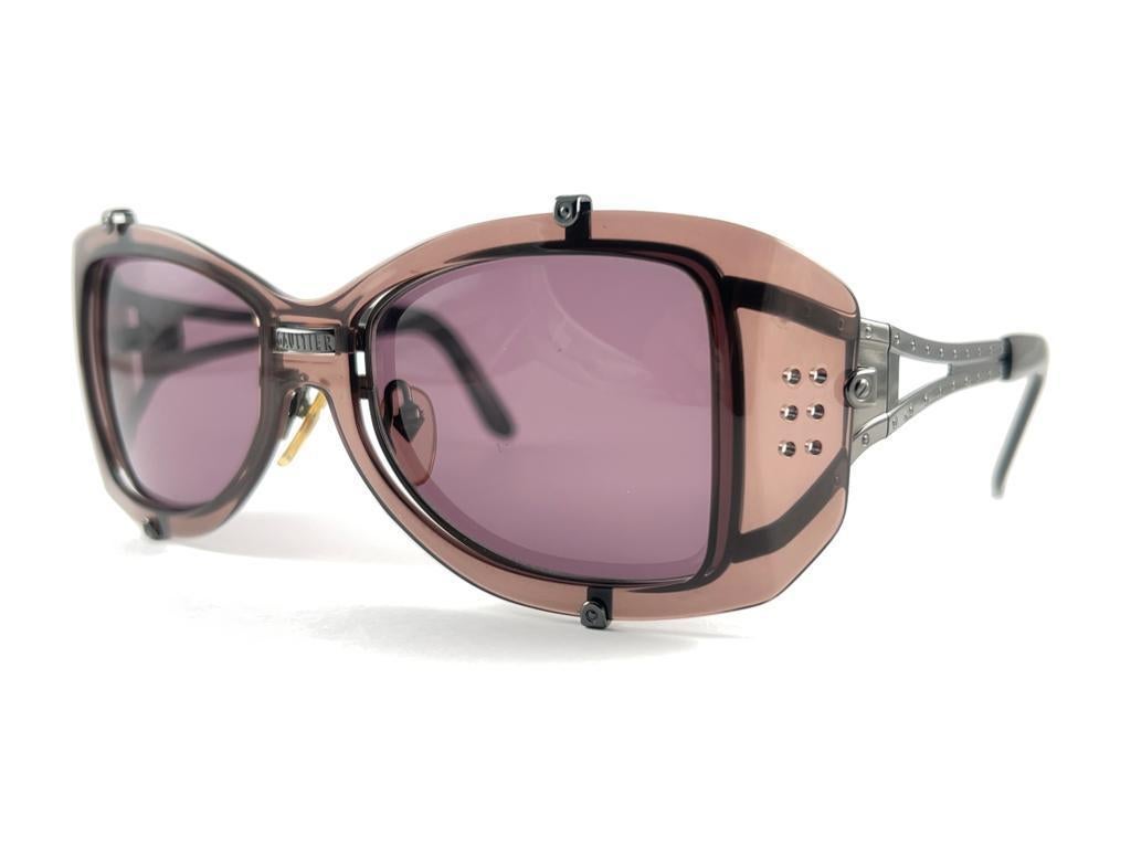 New Vintage Jean Paul Gaultier 56 6104  90's Japan Sunglasses For Sale 10
