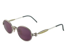 New Vintage Jean Paul Gaultier 56 7113 Holographic Frame Sunglasses 1990'S Japan
