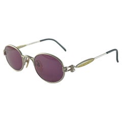 Nuevo Vintage Jean Paul Gaultier 56 7113 Gafas de sol con montura holográfica años 90 Japón