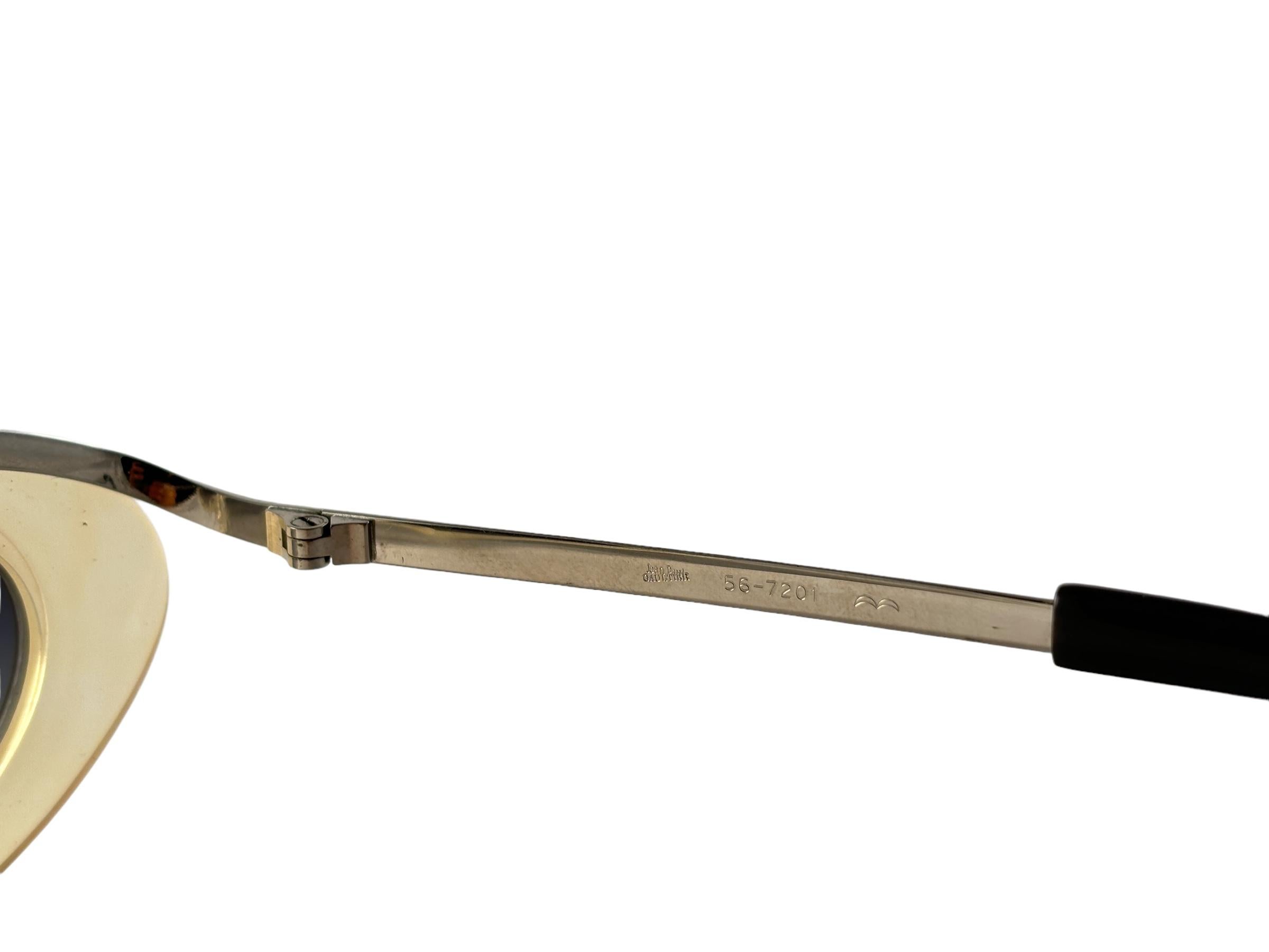 New Vintage Jean Paul Gaultier 56 7201 Cat Eye Frame Sunglasses 1990's Japan Neuf à Baleares, Baleares