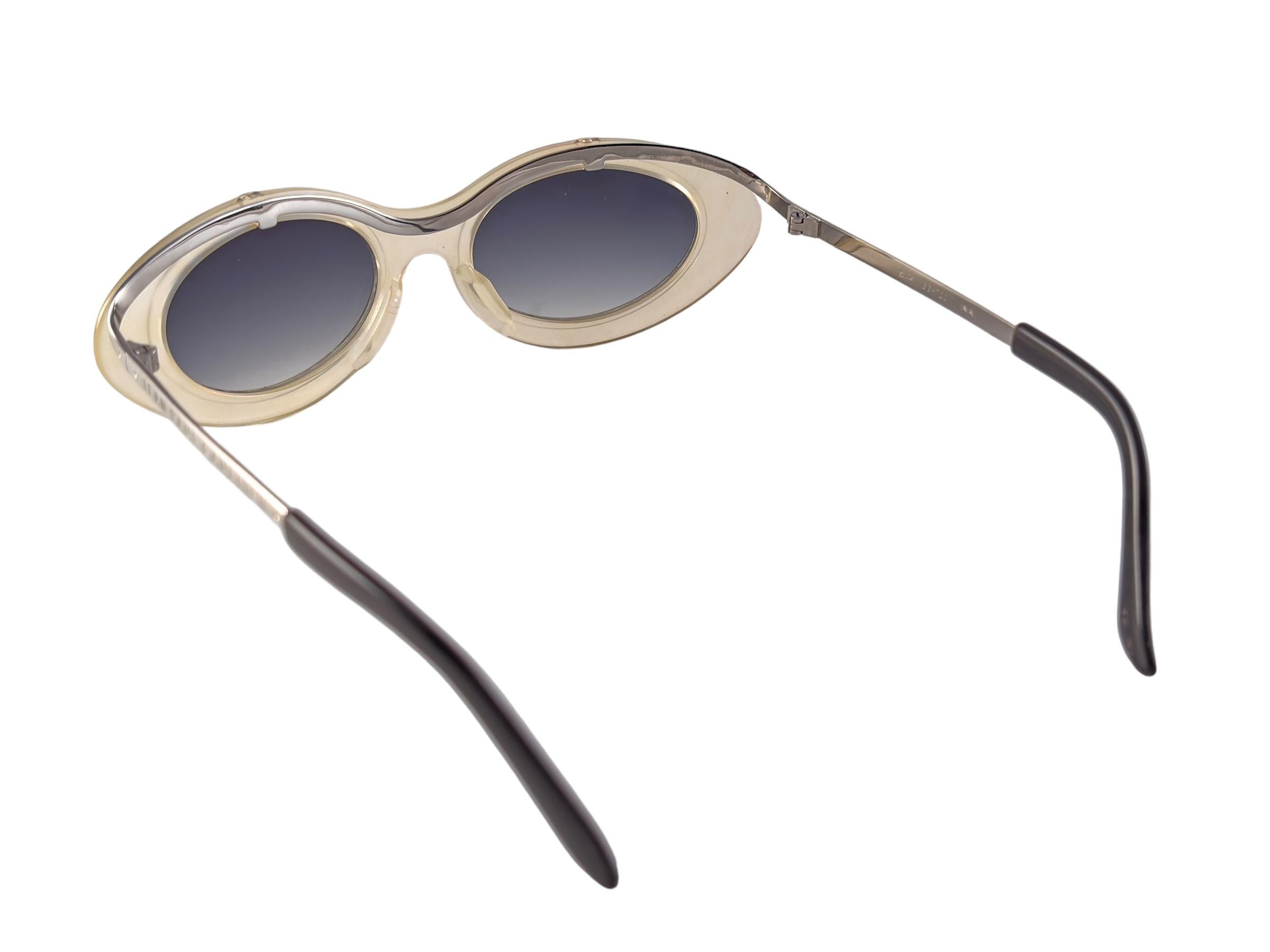  New Vintage Jean Paul Gaultier 56 7201 Cat Eye Frame Sunglasses 1990's Japan Unisexe 