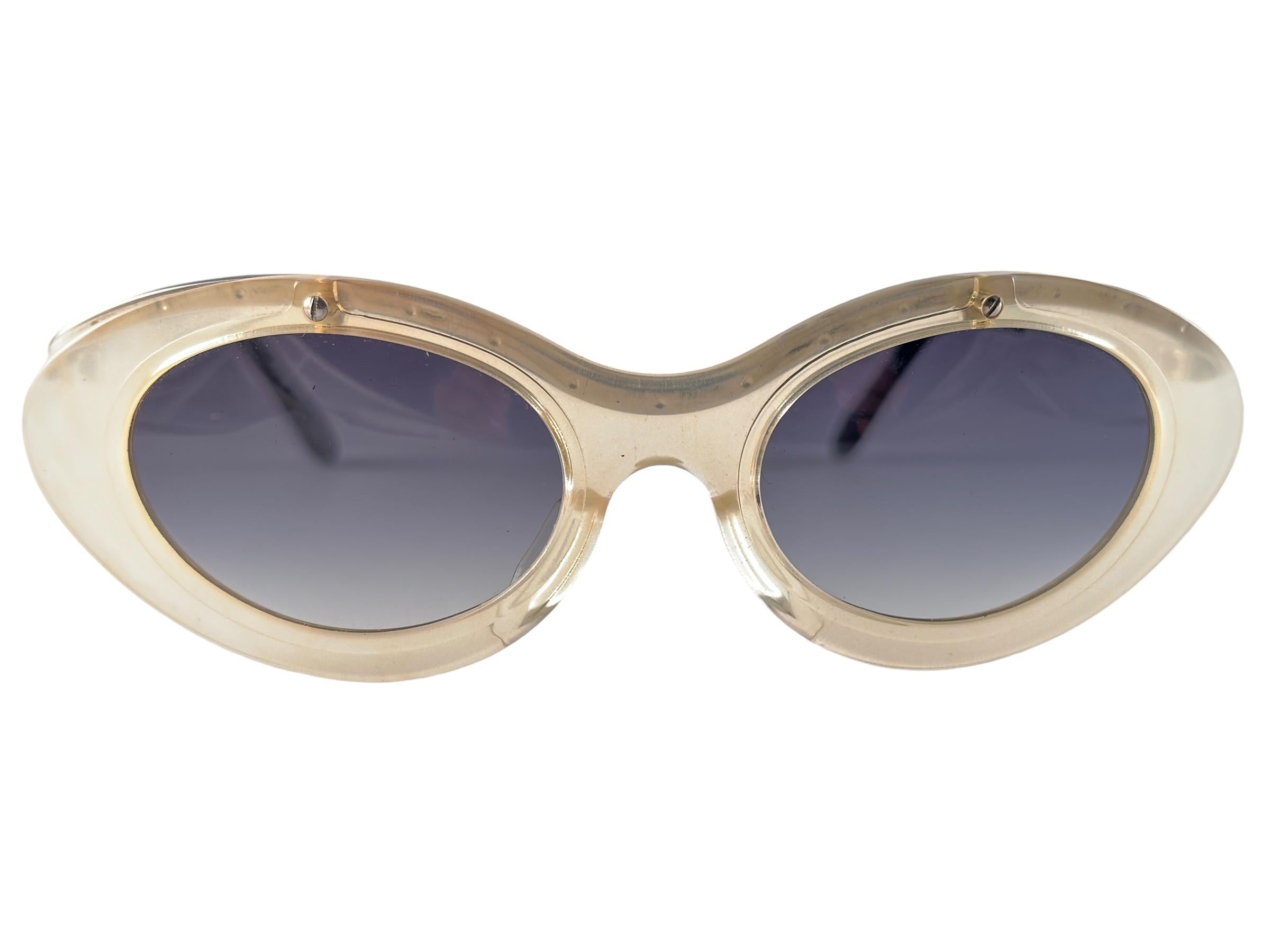 New Vintage Jean Paul Gaultier 56 7201 Cat Eye Frame Sunglasses 1990's Japan 3