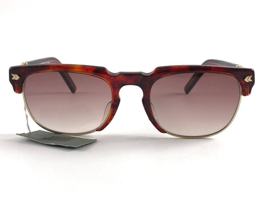 New Vintage Jean Paul Gaultier 57 1271 Clubmaster Style Frame Sunglasses  For Sale 7