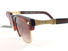 New Vintage Jean Paul Gaultier 57 1271 Clubmaster Style Frame Sunglasses