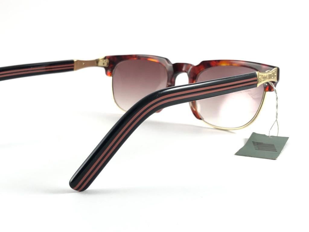 New Vintage Jean Paul Gaultier 57 1271 Clubmaster Style Frame Sunglasses  For Sale 1