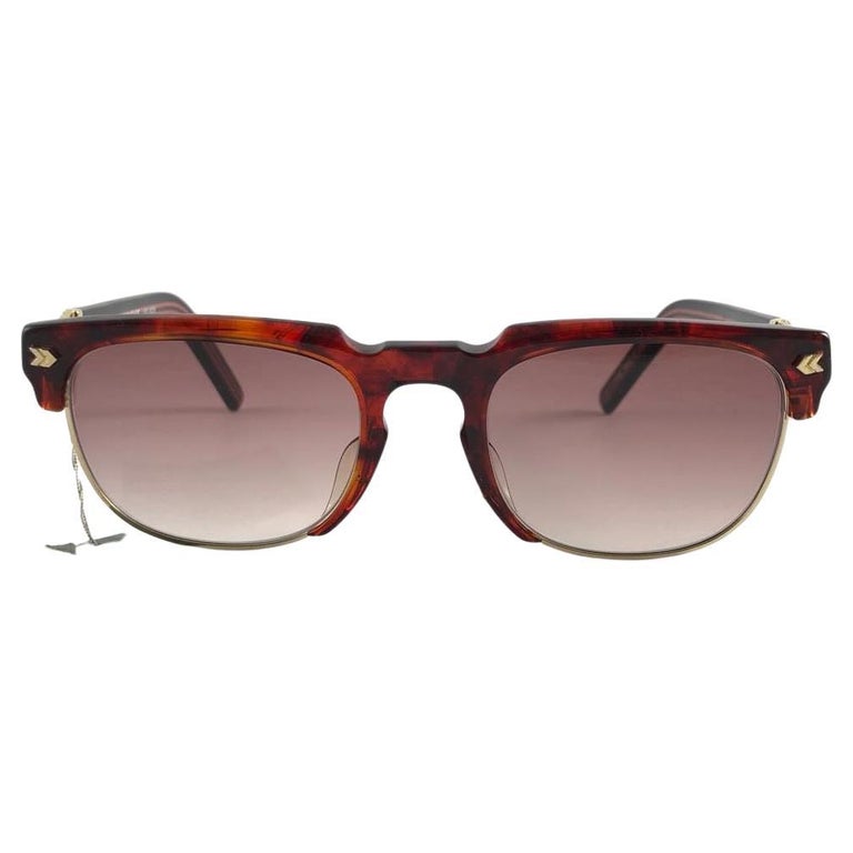 New Vintage Jean Paul Gaultier 57 1271 Clubmaster Style Frame Sunglasses  For Sale at 1stDibs