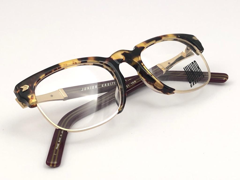 Neu Vintage Jean Paul Gaultier 57 1271 Prescription Schildpatt Japan-Sonnenbrille, Vintage im Angebot 5