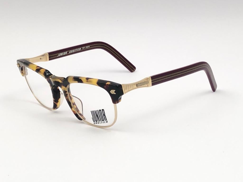 Neu Vintage Jean Paul Gaultier 57 1271 Prescription Schildpatt Japan-Sonnenbrille, Vintage im Zustand „Neu“ im Angebot in Baleares, Baleares