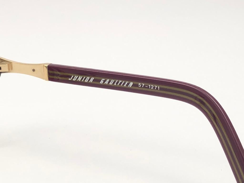 Neu Vintage Jean Paul Gaultier 57 1271 Prescription Schildpatt Japan-Sonnenbrille, Vintage im Angebot 1