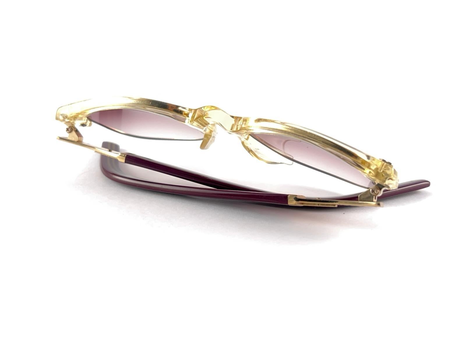 New Vintage Jean Paul Gaultier 57 1271 Translucent 90's Japan Sunglasses  For Sale 7