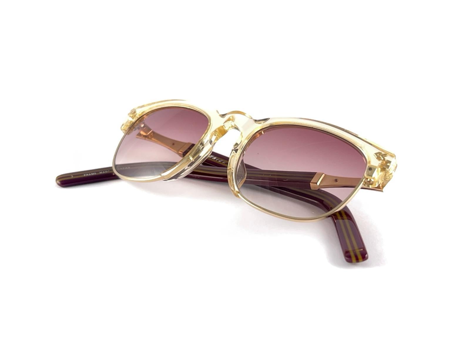 New Vintage Jean Paul Gaultier 57 1271 Translucent 90's Japan Sunglasses  For Sale 8