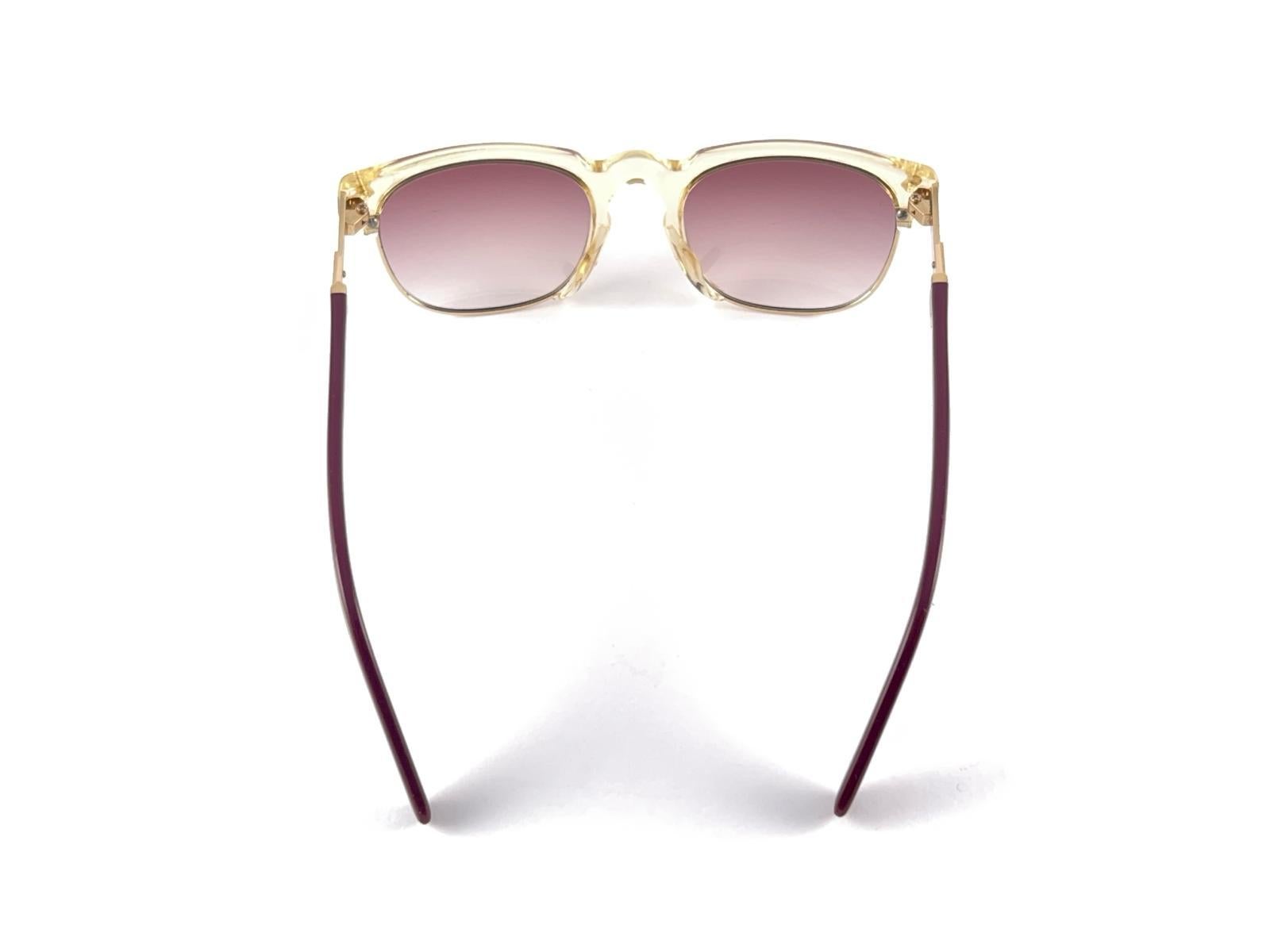 New Vintage Jean Paul Gaultier 57 1271 Translucide 90's Japan Sunglasses  en vente 5