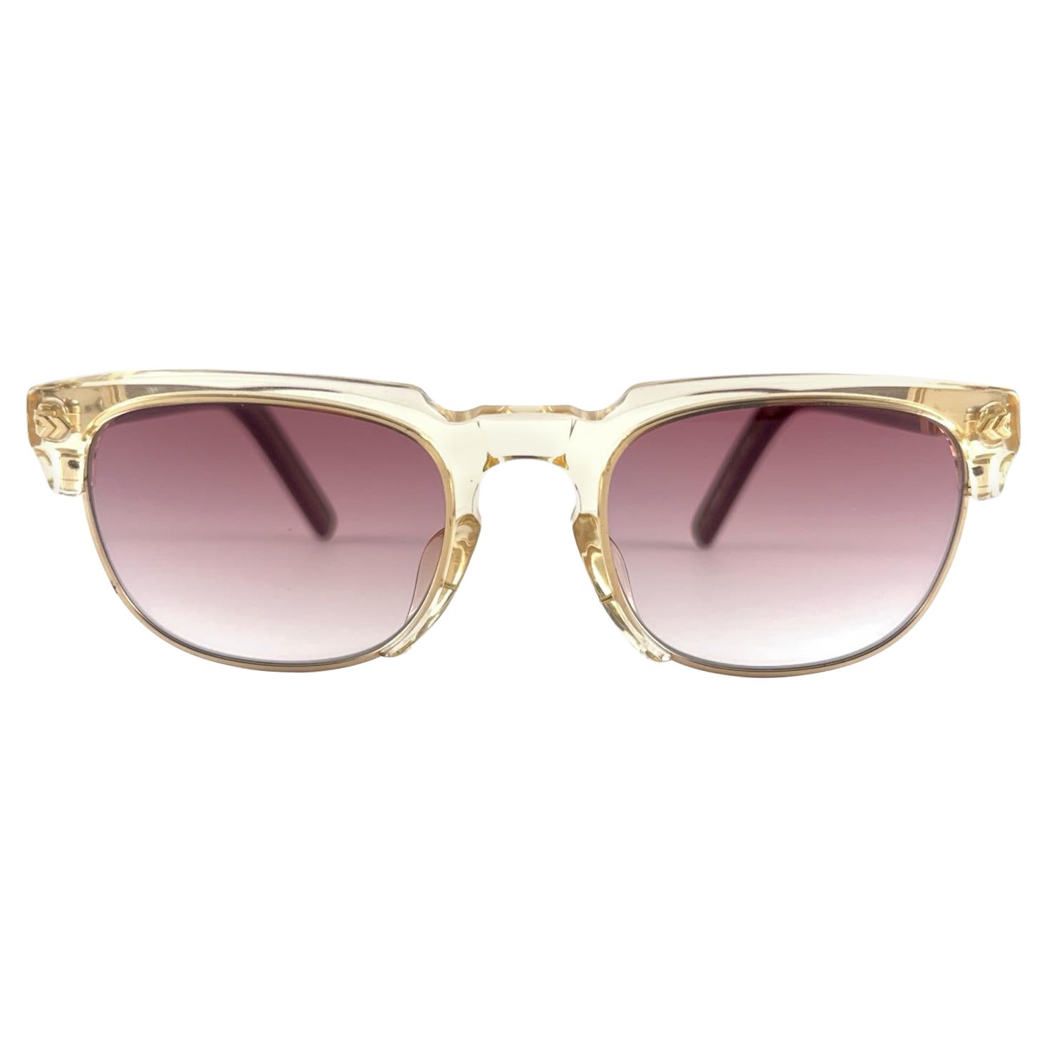 Nuevas gafas de sol Vintage Jean Paul Gaultier 57 1271 Translúcidas Japón años 90