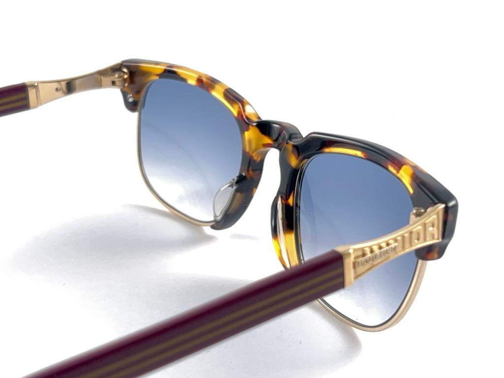 Vintage Jean Paul Gaultier 57 1271 Gelbe Schildpatt-Sonnenbrille aus Japan, 90er Jahre  im Angebot 8