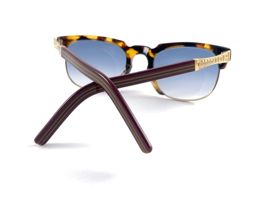 Vintage Jean Paul Gaultier 57 1271 Gelbe Schildpatt-Sonnenbrille aus Japan, 90er Jahre  im Angebot 9