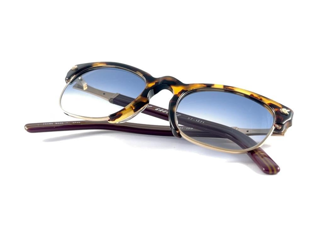 New Vintage Jean Paul Gaultier 57 1271 Yellow Tortoise 90's Japan Sunglasses  For Sale 10