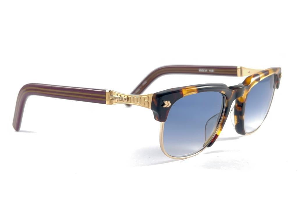 New Vintage Jean Paul Gaultier 57 1271 Yellow Tortoise 90's Japan Sunglasses  For Sale 4
