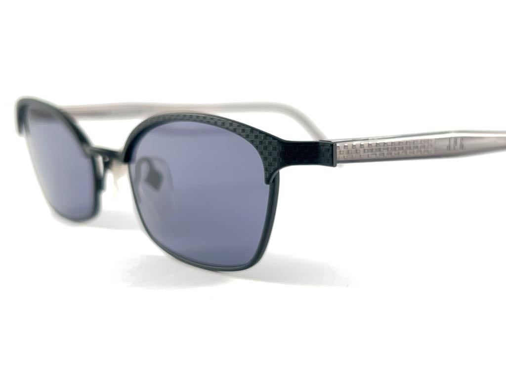 New Vintage Jean Paul Gaultier 58 0011 Silver & Blue Sunglasses 1990's Japan For Sale 2