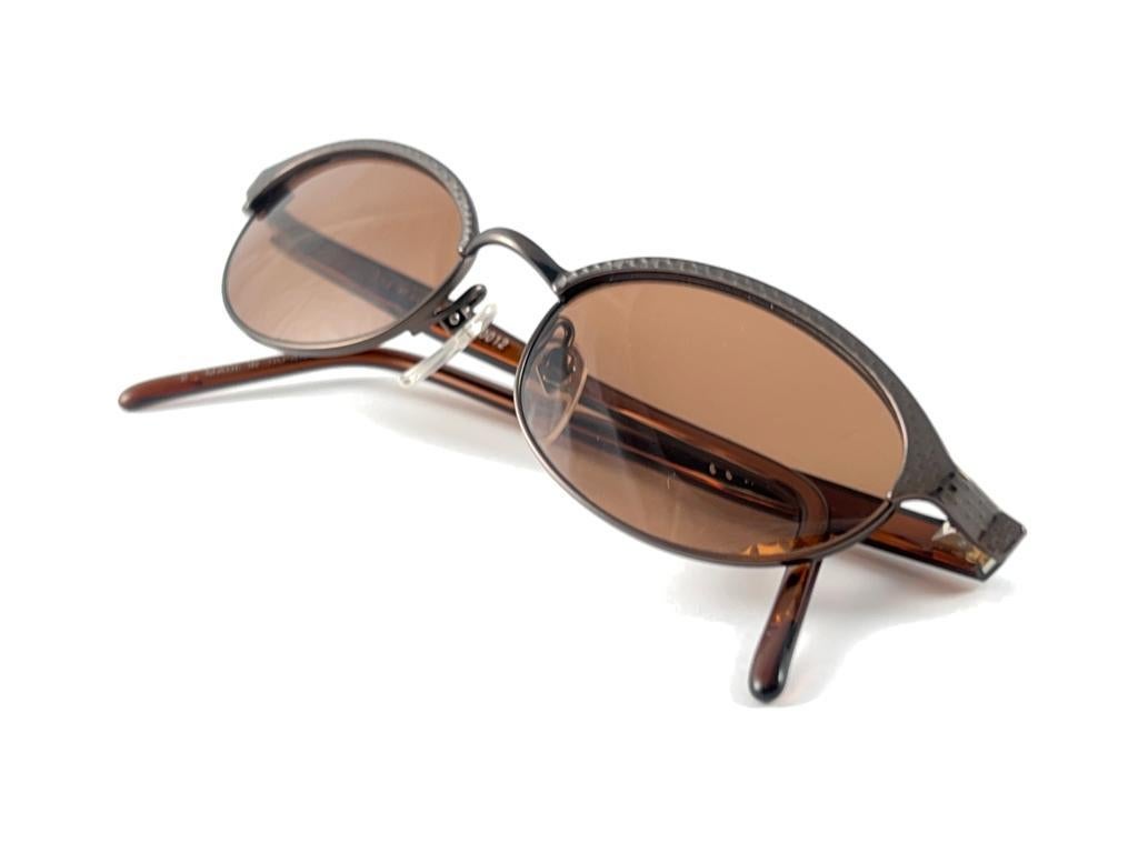 New Vintage Jean Paul Gaultier 58 0012 Copper  Sunglasses 1990's Japan For Sale 2